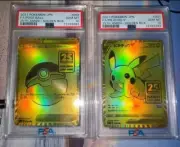 2021 PIKACHU & POKEBALL 25TH CELEBRATION PROMO PSA 10 SEQUENTIAL (Lot Of 2)