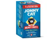 Jonny Cat Litter Box Liners: Heavy Duty - Tear & Leak Resistant - Drawstring