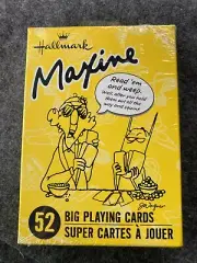 Hallmark Maxine 52 Big Playing Cards Funny / Humor NEW Sealed Box Deck