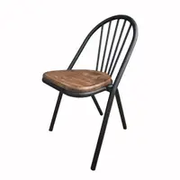 在飛比找蝦皮商城優惠-(特價) 復古風格 瑪麗安餐椅 鐵管 皮椅板 木椅板 CH0