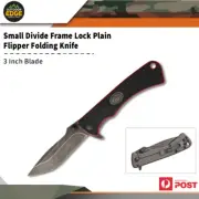 Outdoor Edge 3" Folding Knife Pocket Small Divide Frame Lock Plain Oedv30