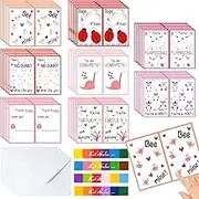 Haooryx DIY Thumbprint Crafts Valentine Cards Making Crafts Kits