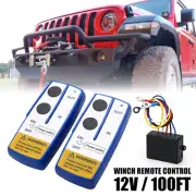 Wireless Winch Remote Control Kit 100ft Winch Remote Control Switch Handset H2O4