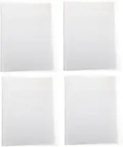 BCOATH 4Pcs File Folders with Frosted Shell Design Transparent Page Holders for Scrapbooking Postcards and Stamps Storage File Holders for Organized Work and Home Use