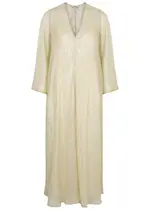 Forte_forte Lamé Silk-chiffon Maxi Dress - Gold - 2 (UK 10 / S) 2 (UK 10 / S)