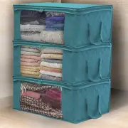 3Pcs Blanket Clothes Box Bag Home Foldable Moisture-proof Storage Case Organizer