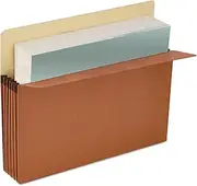 Universal 3 12 Expansion File Pockets, Straight Tab, Letter, RedropeManila, 25Box (15343)