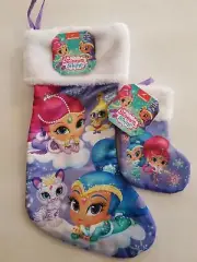SHIMMER AND SHINE NEW CHRISTMAS STOCKING 18" and 8" included