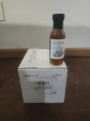 12 x Seven Barrels Peach Infused Balsamic Vinegar 6 Ounce Barrel Aged