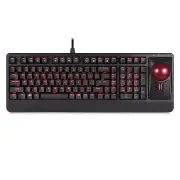 Perixx Periboard-322 Wired Mechanical Trackball Keyboard with 2 Hubs, 2.17 In...