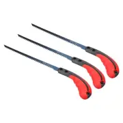 3Pcs 8.7" Keyhole Saw Woodworking Hand Saw Drywall Saw Hand Pull Jab Saw Tool