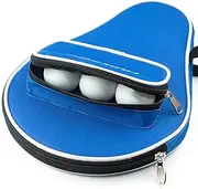 Table Tennis Bat Case - Oxford Pingpong Bat Pouch | Professional Wear-Resistant Storage Bag, with Outer Zipper Ball