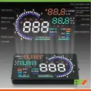 A8 5.5" Head Up Display OBD2 Windscreen Dashboard Projector For Peugeot 307 308 (for: Peugeot)