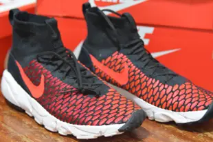 Nike air footscape magista flyknit 黑紅編織 816560-002全新正品 us9.5