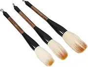 CORHAD 3 Pcs Large Brush Chinese Calligraphy Brush Paint Paint Brush Japanese Paint Brush Medium Paint Brush Calligraphy Calligraphy Paint Brush Chinese Paint Brush Ink Paint Brush Mu