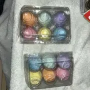Chalk Easter Eggs 2 New Packs, 6 Eggs In Each (12 Total Side Walk Art, Get Both