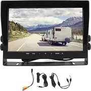 Brilluxa RV Backup Camera Monitor, 10.1in HD Rear View Monitor for Truck Trailer, Compatible with 5th Wheel, High Speed Observation System