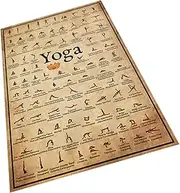 HOODANCOS Decorative Yoga Canvas Wall Art Unframed Yoga Sequence Poster for Home and Office Decor for Bedroom and Living Room Wall Decoration