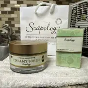 Soapology NYC CREAMY SCRUB Lavender De Provence 6oz & VERBENA GINGER SOAP 4oz.