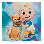 NEW Cocomelon Throw Pillow Case, 18"x18" Double Sided Print w/ Zip Closure (S1)