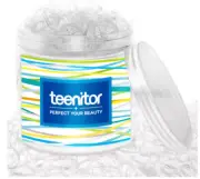 Clear Elastic Hair Bands, Teenitor 2000pcs Mini Hair Rubber Bands with a Box
