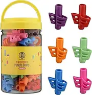 INNER-ACTIVE Two Point Pencil Grips 30 Pack, Handwriting Training for Kids and Preschoolers, Classroom Bulk, Occupational Therapy Writing Tool to Improve Tripod Grasp