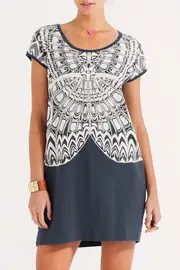 Tribal Butterfly Dress--ONE-OS2-3419
