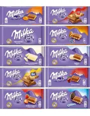 Milka 10 Chocolate Pack Assorted Flavors Randomly Selected No Duplicates
