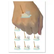 Mop and Bucket Cleaning Temporary Tattoo Water Resistant Fake Body Art Set