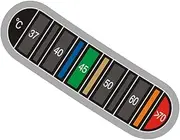 [Generic] Stick Thermometer Strip - Horizontal Coffee Cup Temperature Label,Displays Temperature in Degrees in Celsius for Testing Water Temperature