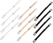 [Minkissy] 6Pairs Elastic Straps Detachable Non Slip Shoulder Straps for Comfortable Included Skin for Underwear Accessories