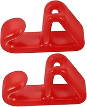 Beatifufu 2pcs Car Wheel Hook Hooks Rim Wheel Display Rim Wheel Stand Tire Wheel Rim Display Stand Wheel Holder Car Wheel Rim Display Hook Hub Display Rack Hanging Hook for Tire Steel Red