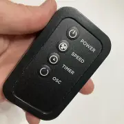 Remote Control for Fan Black Power Speed Timer OSC