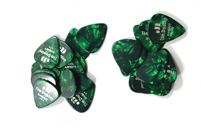 Dunlop Guitar Picks 24 Pack Celluloid Green Pearl Extra Heavy