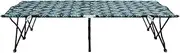Camping Sunloungers Reclining Patio ChairsTwo Person Folding Sun Lounger Leaf Print Steel