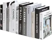 Decorative Books Bundle of Designer Book Decor Inspired Cardboard Boxes – Fake Books for Display, Office & Rustic Home Decor, Bookshelf, Modern Farmhouse Decor, Coffee Table Books(Set of 12)