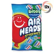 Airheads Xtremes Bites Bluest Raspberry Bulk Sweetly Sour Candy (Pack of 12)