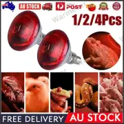 1/2/4x E27 250W Heat Lamp Bulb For Poultry Reptile Amphibian Pet Chicken Brooder