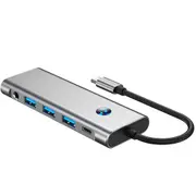 9 in 1 Hub Docking Station Type-C to HDMI Adapter 4K @60Hz HDMI USB 3.0 SD TF