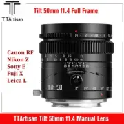 TTArtisan 50mm f1.4 Tilt-Shift Full Frame Lens For Canon Nikon Sony Fuji Leica
