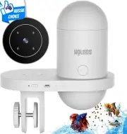 Automatic Fish Feeder 2.5K Camera Wifi App Control 230Ml Waterproof Holiday
