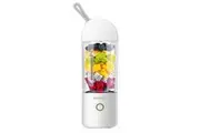 Sansai 400ml 22.5cm Portable Micro USB Rechargeable To-Go Glass Blender White