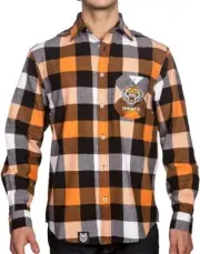NRL Lumberjack Flannel Polo - West Tigers - Flanno Shirt