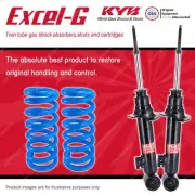 Front KYB EXCEL-G Shocks Raised Coil Springs for MITSUBISHI Triton ML MN (for: Mitsubishi)