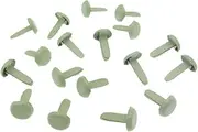 Beatifufu 500pcs Mini Round Brads Two Legged Horn Nails for Handmade Crafts Scrapbooking Stamping DIY Projects Random Multicolor