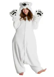 SAZAC fleece costume polar bear New From Japan
