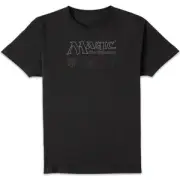 Magic: The Gathering Logo & Mana Lines Unisex T-Shirt - Black