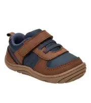 Baby Surprize by Stride Rite Baby Boys Killian Brown Navy Sneakers Size 3 Months
