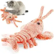Flapping Lobster Toy for Cats & Dogs,Soft Cat Chew Kicker Toy,Motion Activated