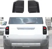 Car Taillight Cover Fit for Toyota Land Cruiser 250 Prado J250 LC250 2024 2025, Smoked Tail Light Shell Trim Cover, Rear Tail lamp Decorative Protection Trim, 2PCS, Transparent Gray